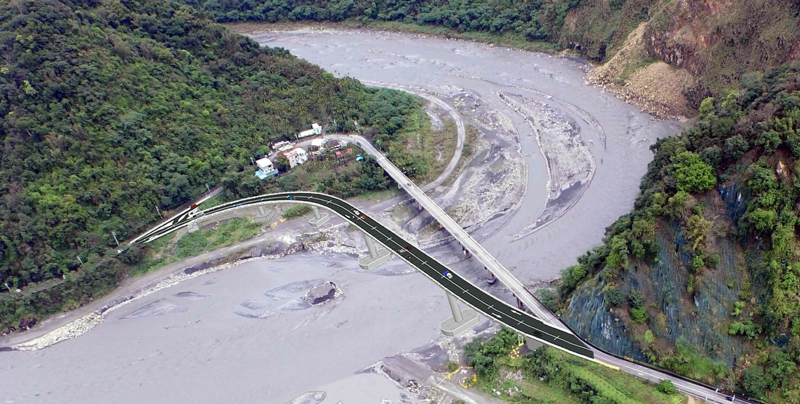 龍神橋改建後合成圖
